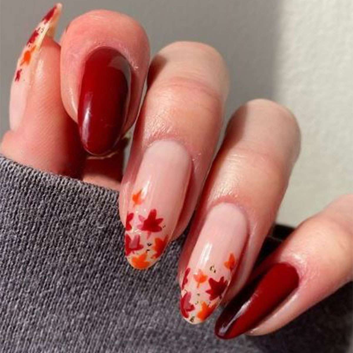 Elegant Fall-Inspired Nail Art image 1