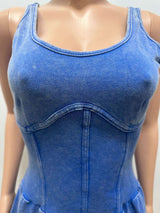 Denim Doll Corset Dress image 8