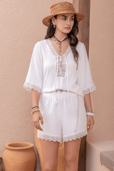 Enchanted V-Neck Romper image 0