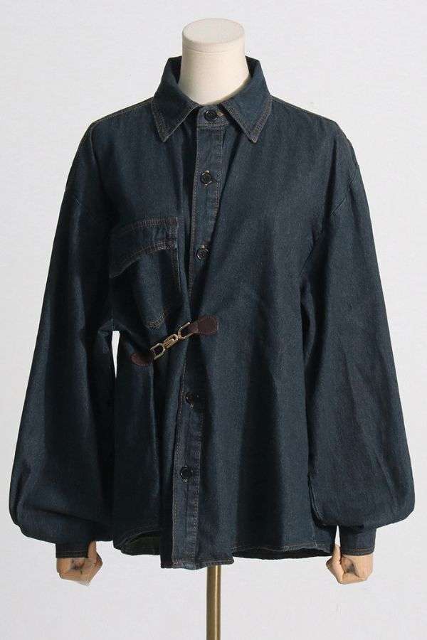 Buckle Waist Irregular  Jackets image 2