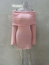 Off-Shoulder Sheath Mini Dress image 6