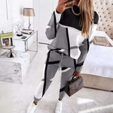 Print Casual Work Dress Two Piece Sets image 4