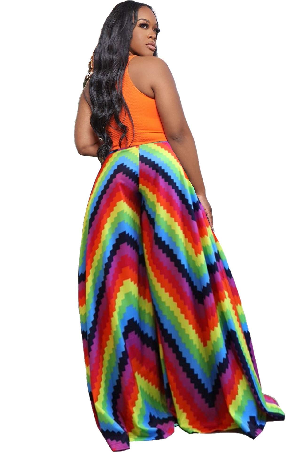 Casual Print Loose Wide Leg Lounge Pant image 1