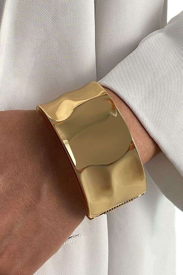 Wide Square Cuff Bracelet image 0