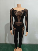 Fierce Web Mesh Jumpsuit image 2