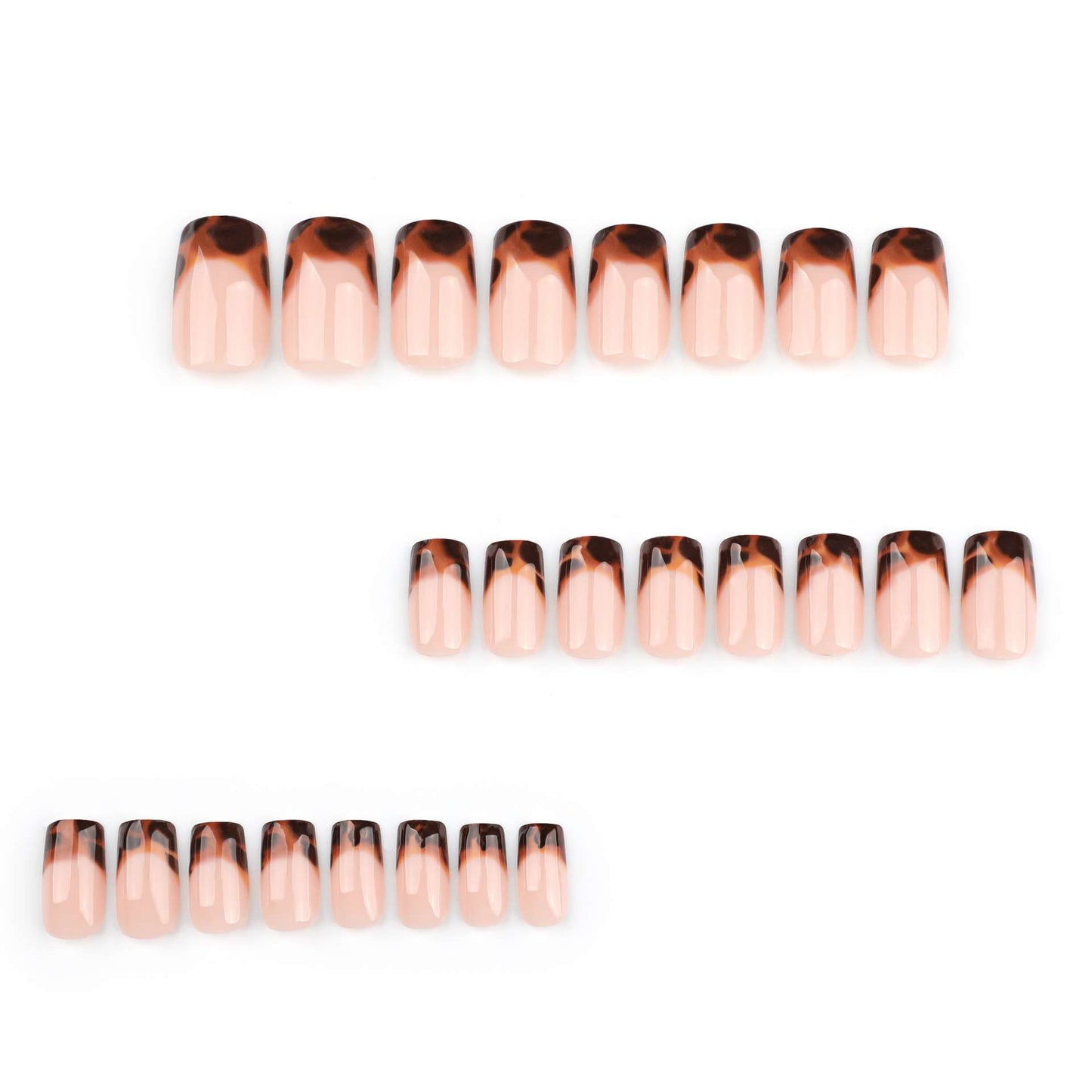 Tortoiseshell Style Press-On Nail Tips image 3