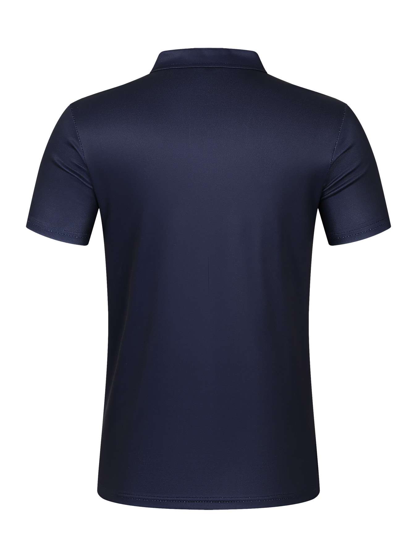 Polo Shirt with White Horizontal Stripes image 2