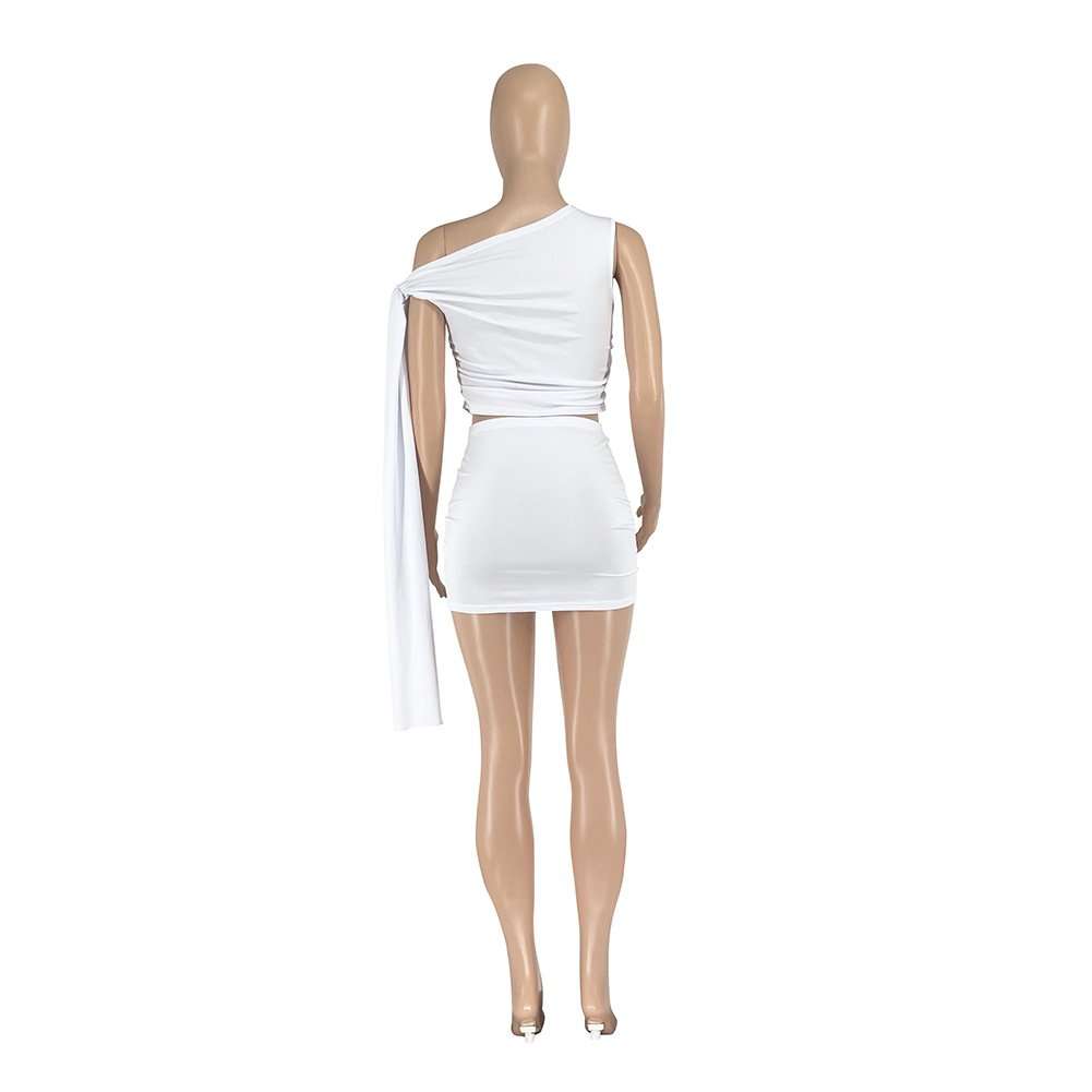 One-Shoulder Mini Skirt Set image 4