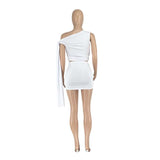 One-Shoulder Mini Skirt Set image 4