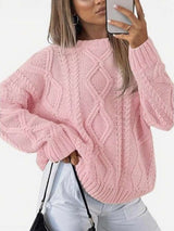 Cozy Cable Knit Pattern Sweater image 0
