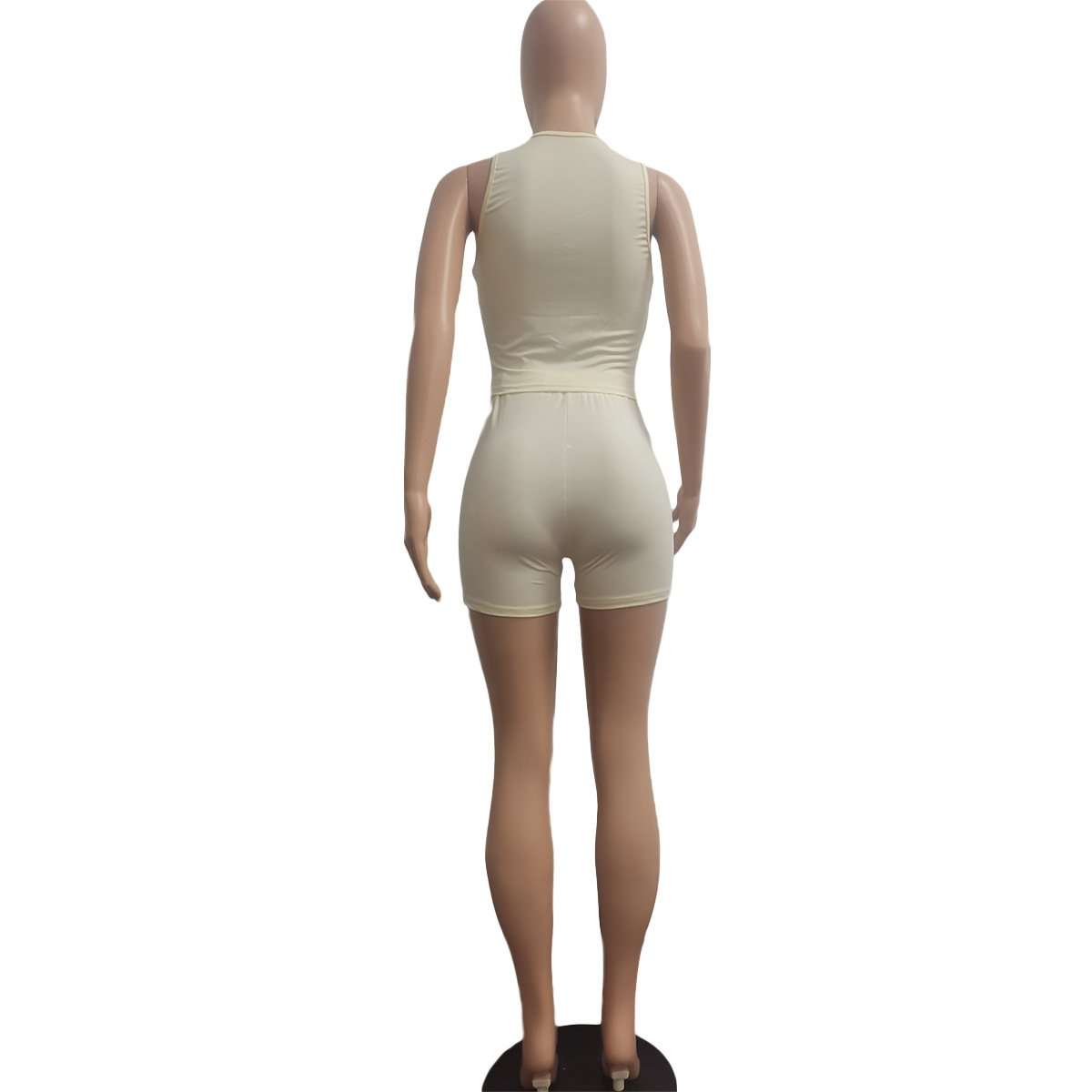 Sleeveless Ribbed Shorts Set image 6