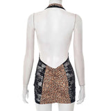Leopard Print Bodycon Mini Dress image 6
