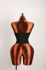 Stylish Racerback Crop Top with Number Print image 4