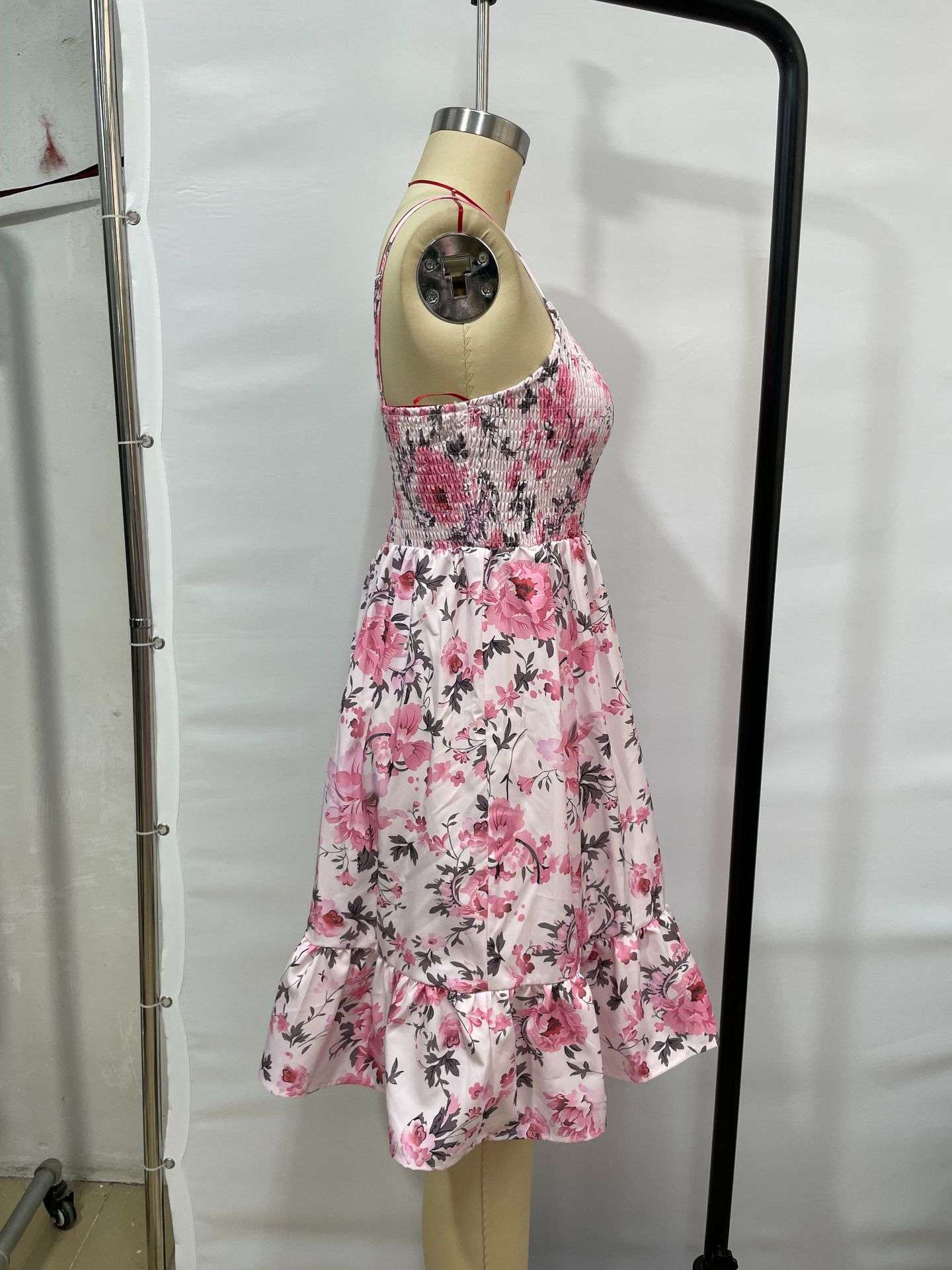 Floral Smocked Sundress with Ruffle Hem image 5