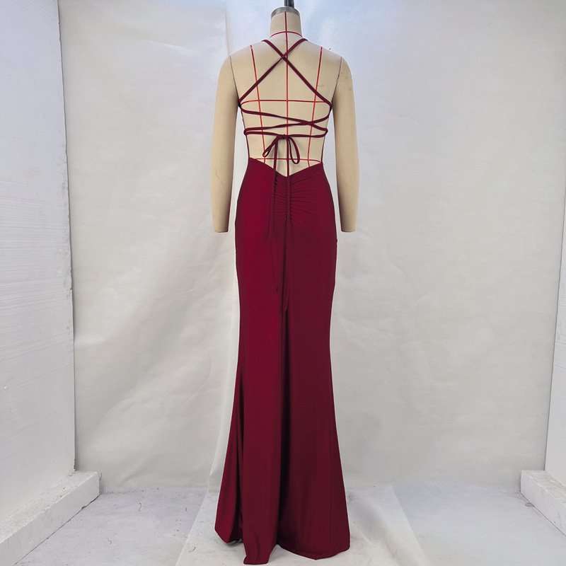 Elegant Spaghetti Strap Gown image 5