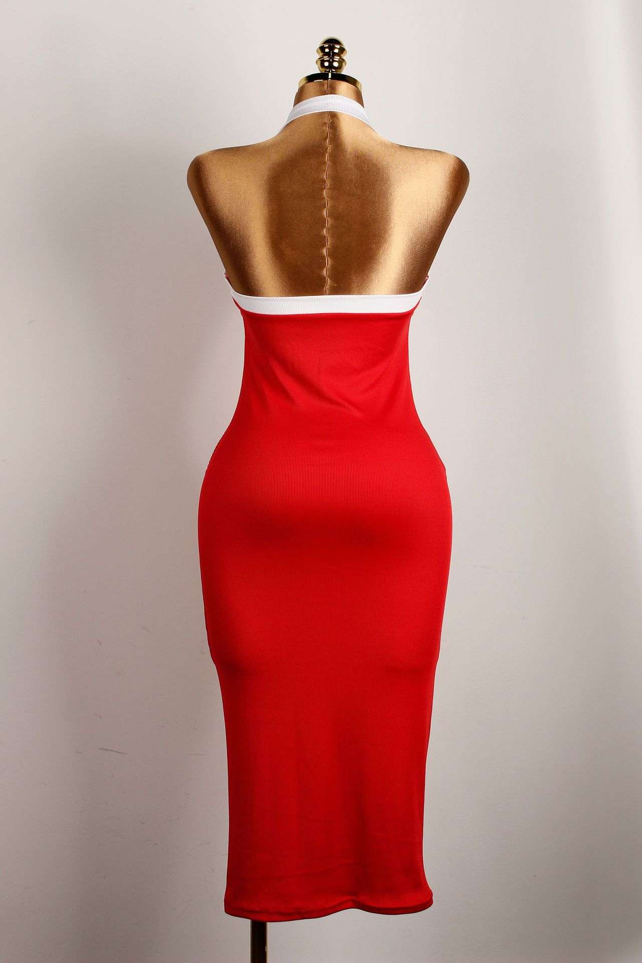 Elegant Halter Maxi Dress image 3