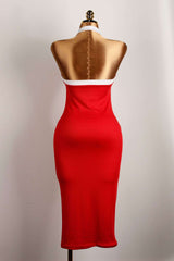 Elegant Halter Maxi Dress image 3