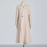 Slanted Placket Single Button Coat image 1