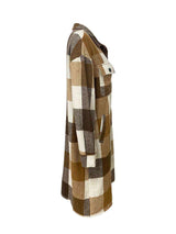 Casual Long Sleeve Oversize Plaid Long Coat image 3