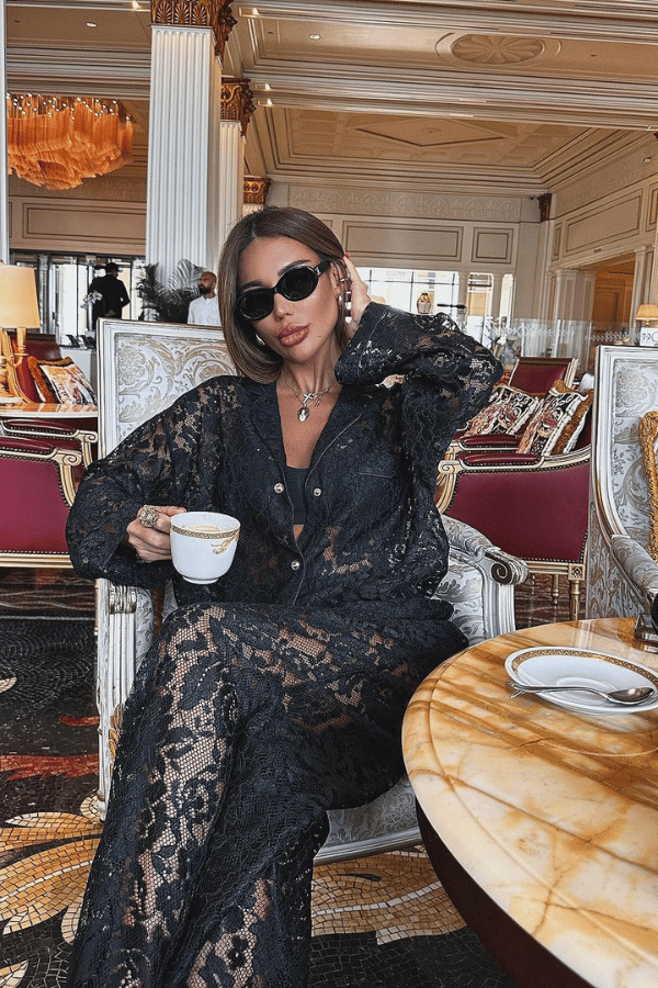 Midnight Glam Lace Ensemble image 6