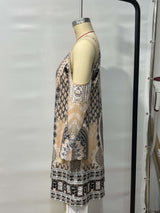 Bohemian Patterned Cold-Shoulder Dress image 3