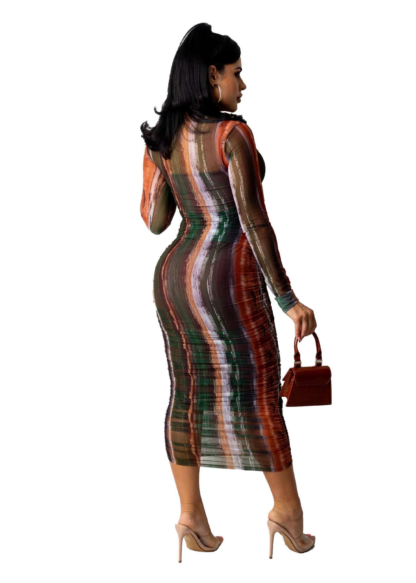 Nightclub Sexy Long Sleeve Dress image 1