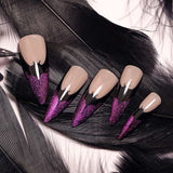 Glitter Bat Wing Nail image 3