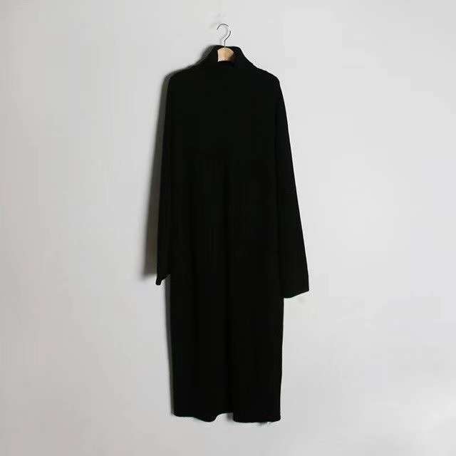 Turtle Neck Long Sleeve Sweater Dress image 3