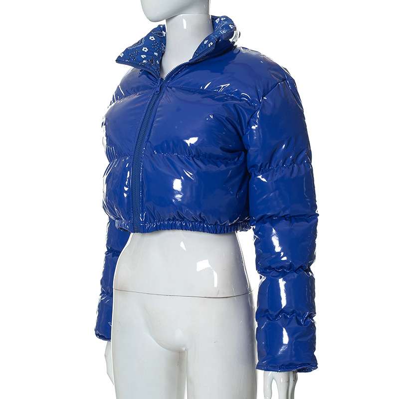 Puffer Jacket Reversible  Short Down Coat image 7