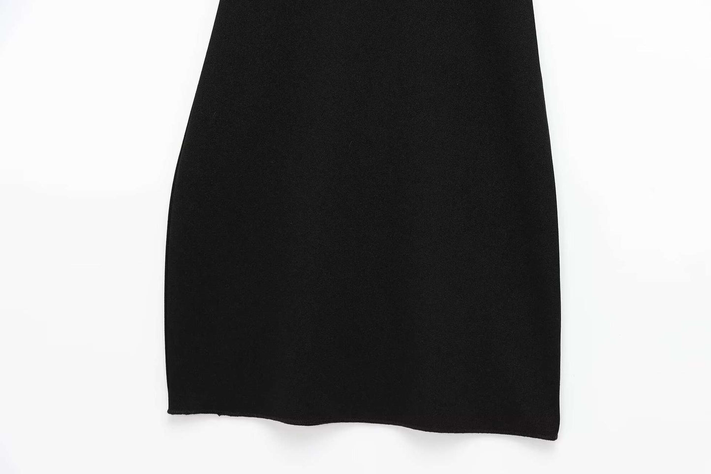 Elegant Black Cross-Back Mini Dress image 7