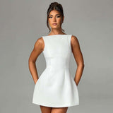 Classic Sleeveless A-Line Mini Dress image 1
