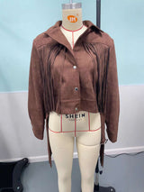 Fringe Detail Cropped Jacket image 3