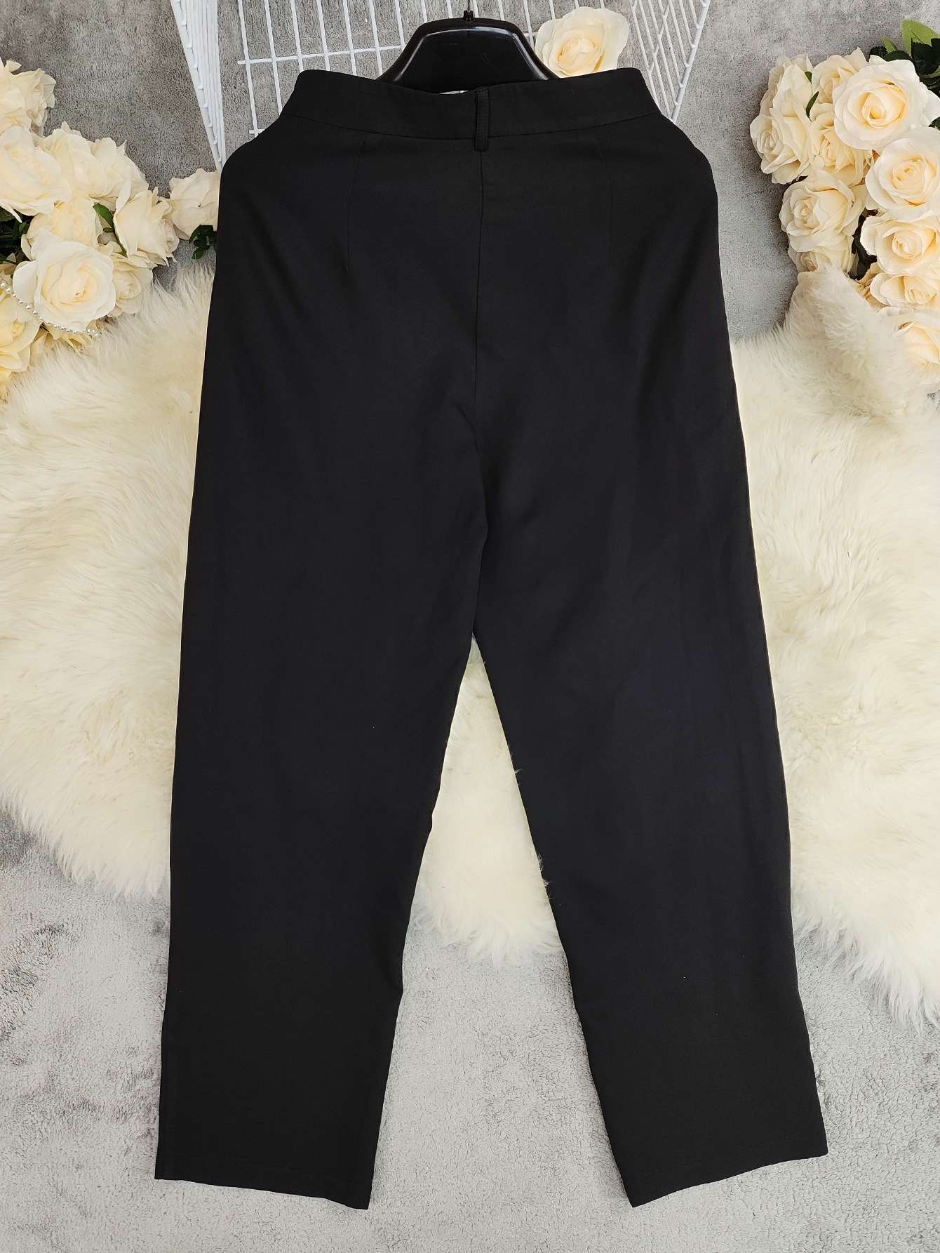 High-Waisted Tapered Trousers image 6