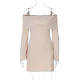 Off-Shoulder Sheath Dress image 5