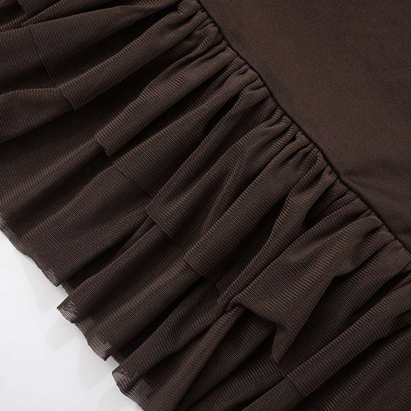 Chic Ruffled Hem Sleeveless Dress image 4