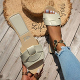 Elegant Slide Sandals - 8.5, White image