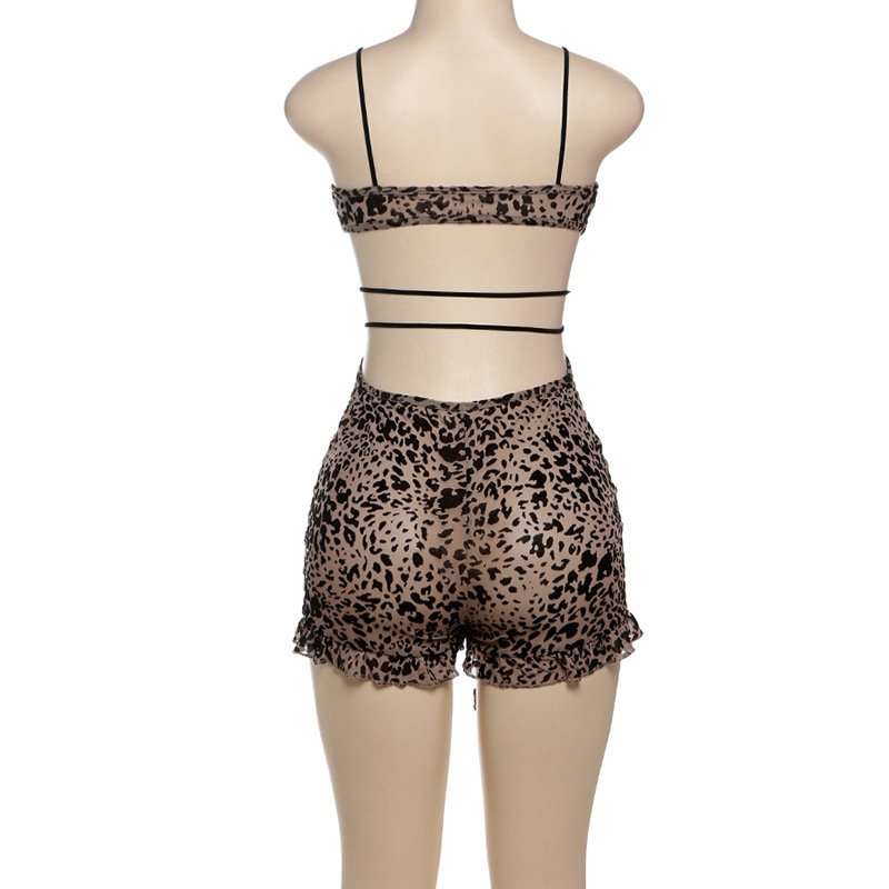 Leopard Print Cut-Out Romper image 5