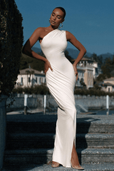Sculpted Elegance One-Shoulder Gown image 3