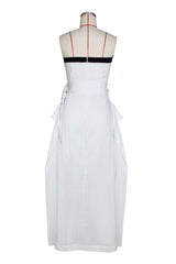Strapless Button-Down Belted Maxi Dress image 4