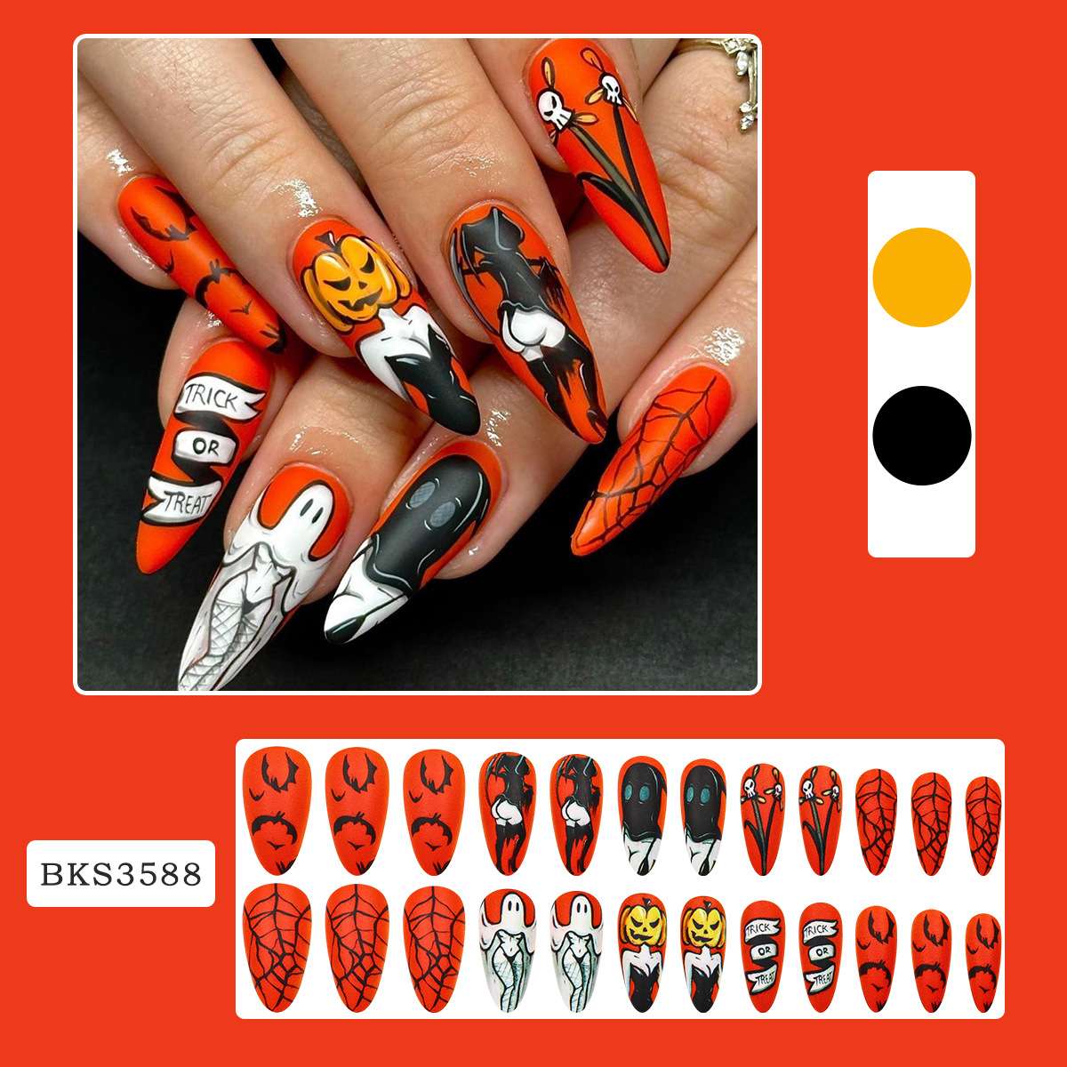 Spooky Halloween Nail Art image 2