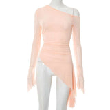 One-Shoulder Asymmetric Top image 2