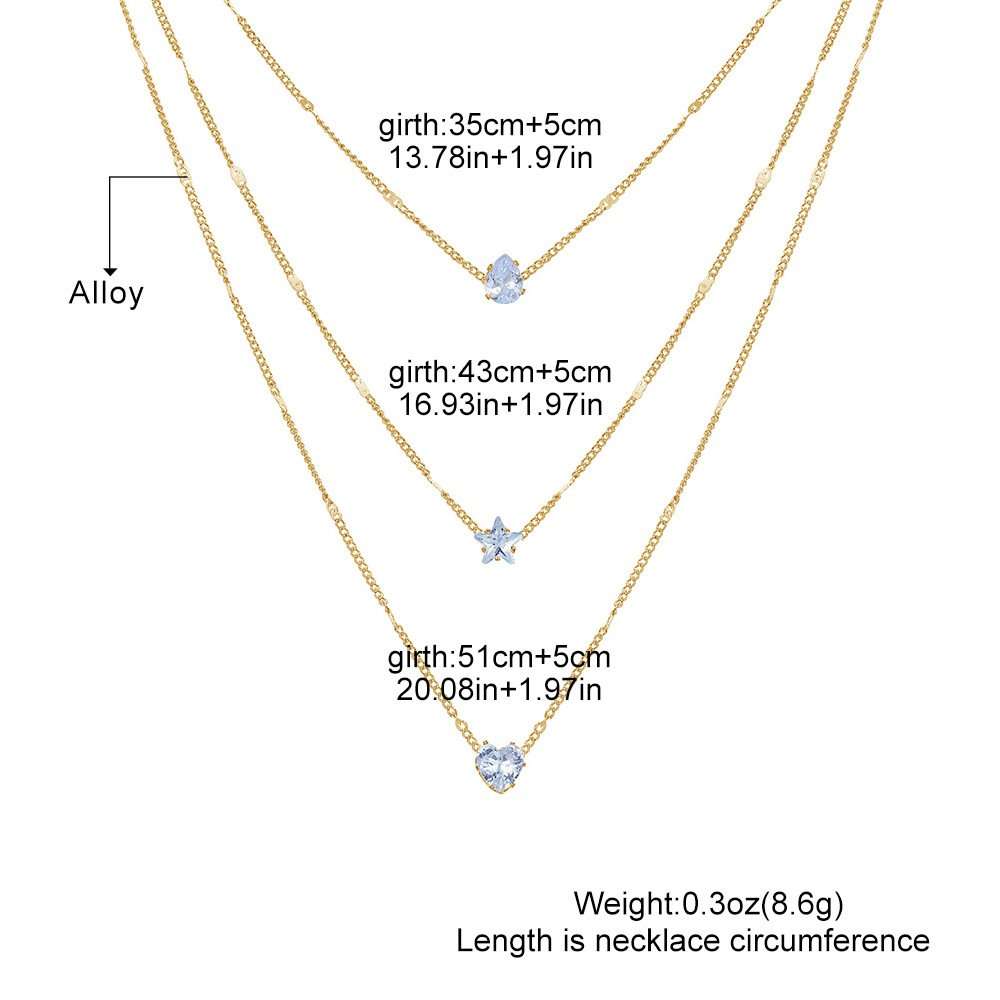 Gold-Toned Stone-Studded Layered Necklace image 5