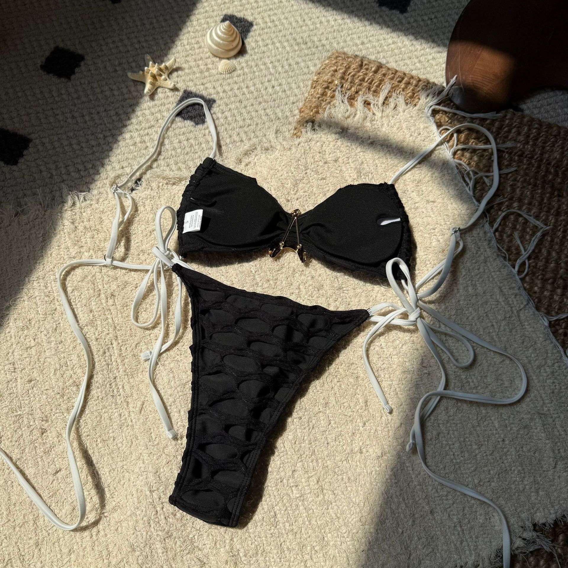 Textured Tie-Side Bikini image 1