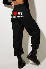 I Love My Boyfriend Sweatpants image 2