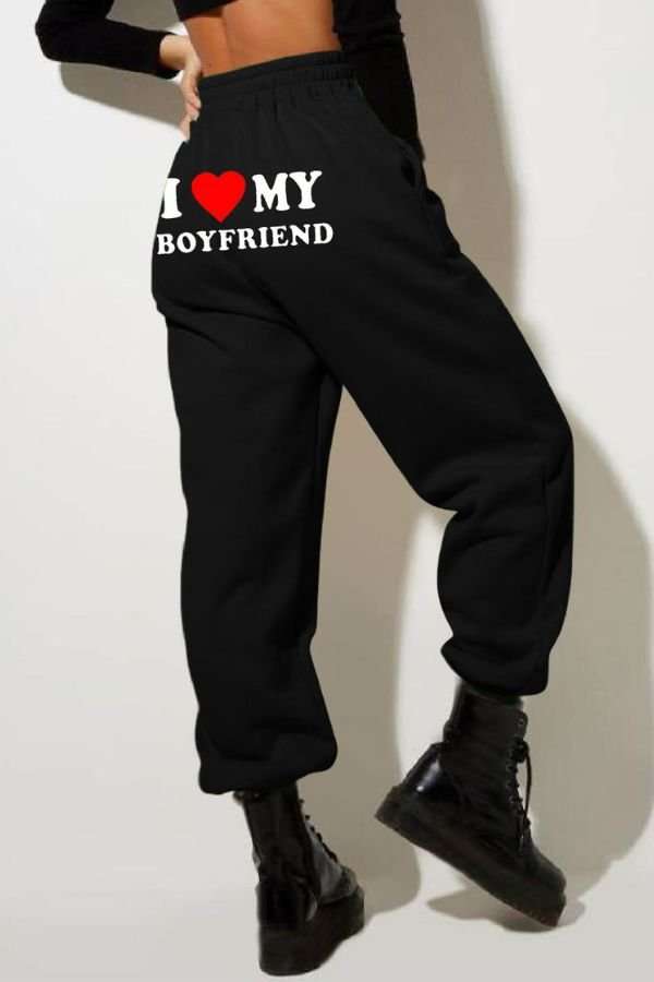 I Love My Boyfriend Sweatpants image 2