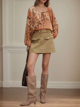 Button-Front Mini Skirt image 2