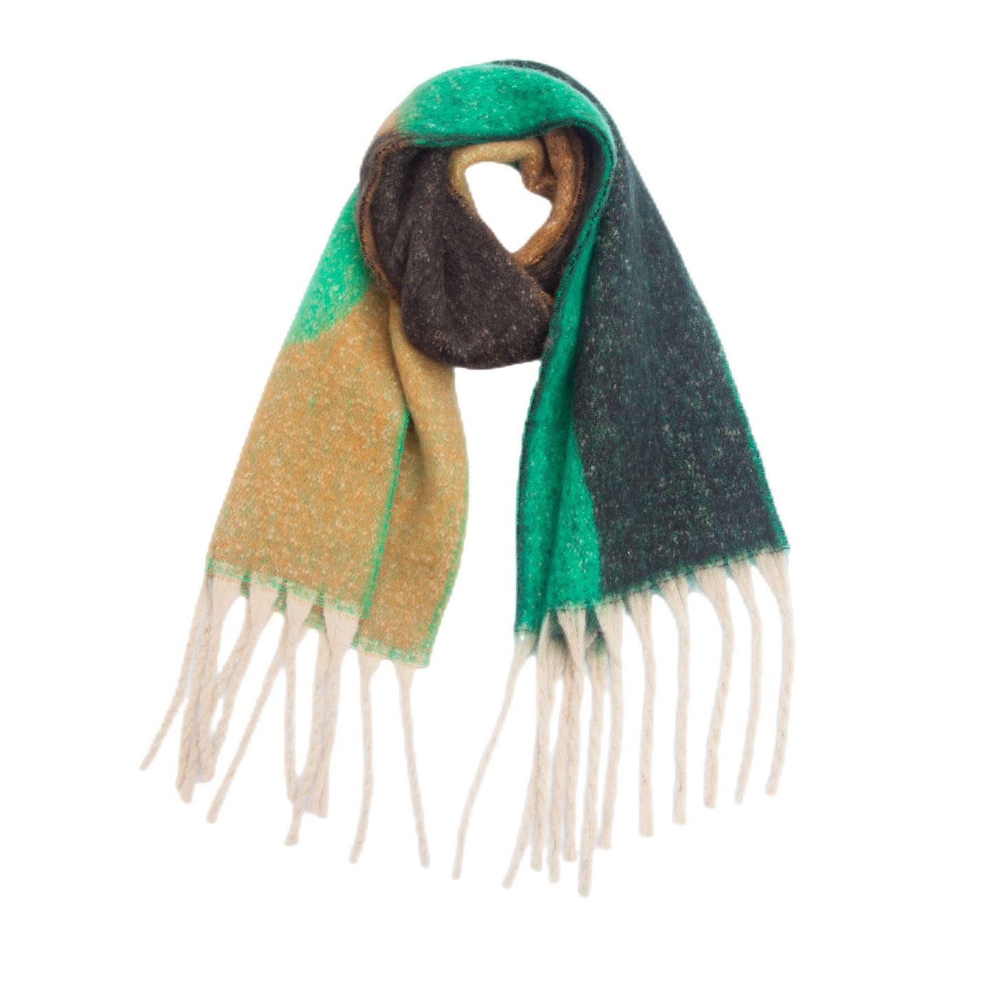 Thick Shawl Autumn Winter Warm Tassel Geometric Scarf image 6