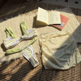 Elegant Two-Tone Bikini with Sheer Sarong image 5