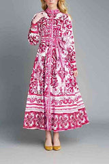 Floral Print Button Up Maxi Dress image 0