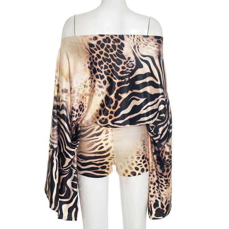 Leopard Print Off-Shoulder Jumpsuit image 5